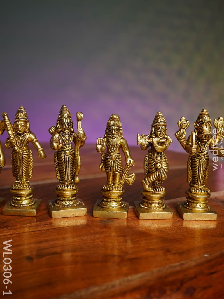 Brass Dasavathar Idols - Wl0306 Figurines