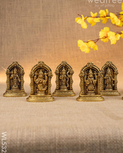 Brass Dasavatharam Idol - 3 inch - WL5329 - Brass Figurines