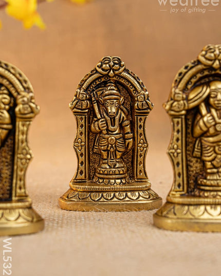 Brass Dasavatharam Idol - 3 inch - WL5329 - Brass Figurines
