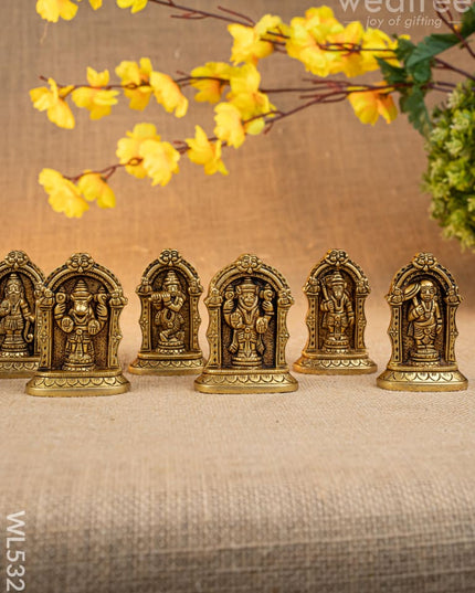 Brass Dasavatharam Idol - 3 inch - WL5329 - Brass Figurines
