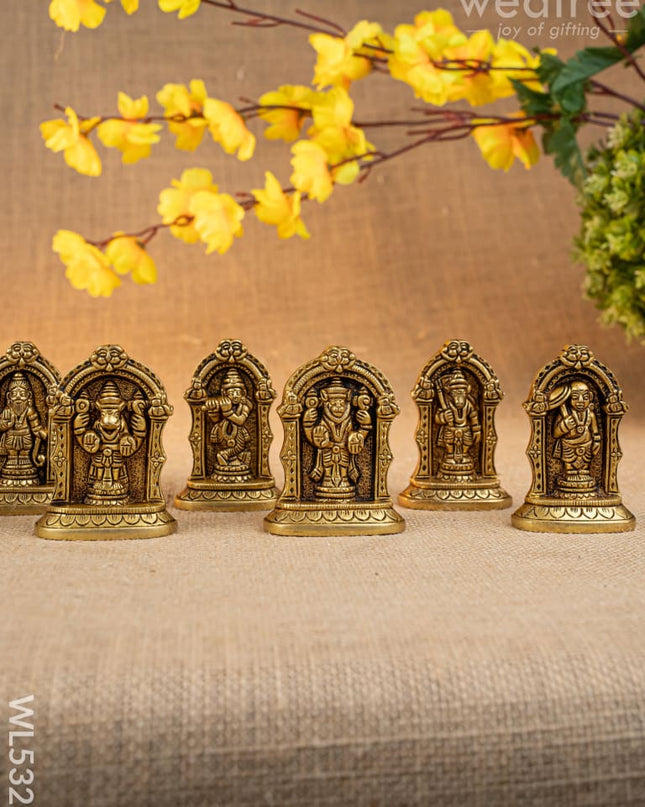 Brass Dasavatharam Idol - 3 inch - WL5329 - Brass Figurines