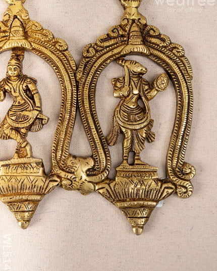 Brass Dasavatharam Wall Hanging - 18 inch - WL5143 Brass Wall Hanging