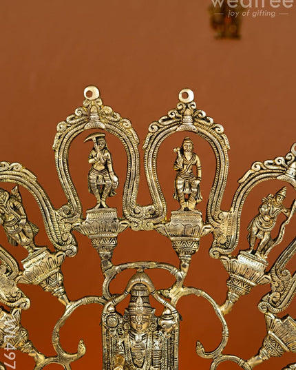 Brass Dasavatharam Wall Hanging - WL4975 Brass Wall Hanging