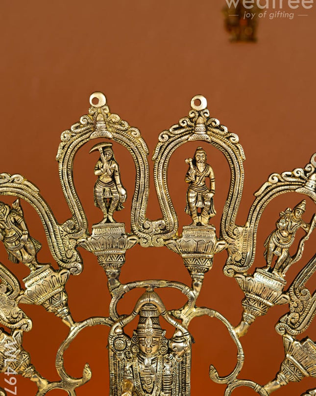 Brass Dasavatharam Wall Hanging - WL4975 Brass Wall Hanging