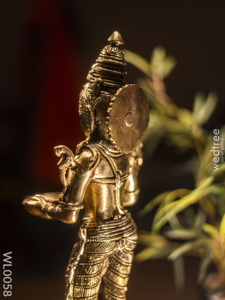 Brass Deep Lakshmi Idol - Wl0058 Diya