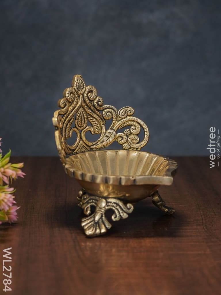 Brass Designer Antique Diya - Wl2784
