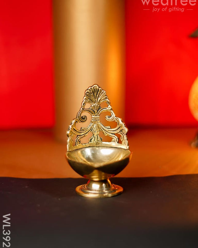 Brass Designer Antique Diya - Wl3926