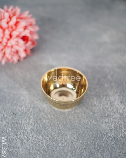 Brass Designer Floral Bowl - 3 Inch Wl3875 Utility