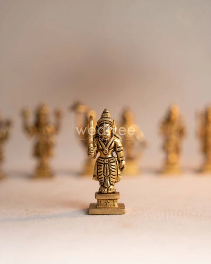 Brass Dhasavathar Idols (Brown Antique Finish) - 3.5 inch - WL0306-2