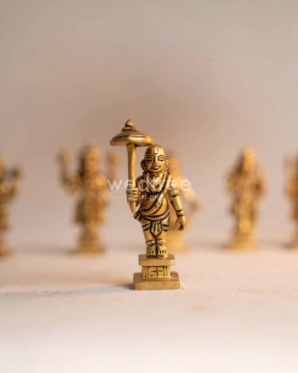 Brass Dhasavathar Idols (Brown Antique Finish) - 3.5 inch - WL0306-2