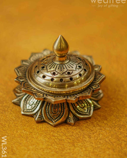 Brass Dhoop Dhani With Lotus Base - Wl3616 Utility