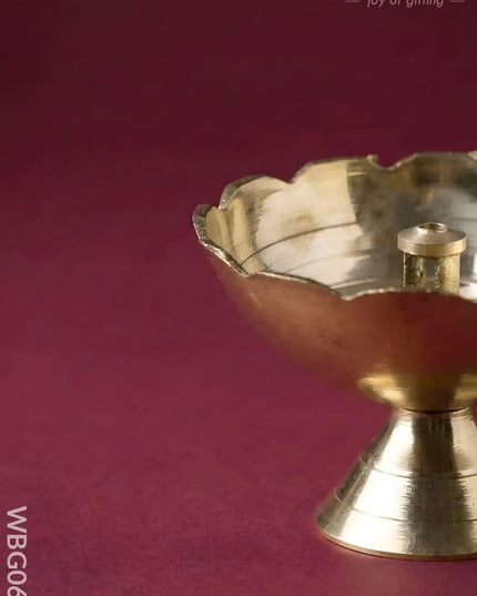 Brass Diya - 2 inch - WBG0691 - Brass Diya RG