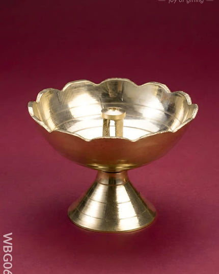 Brass Diya - 2 inch - WBG0691 - Brass Diya RG