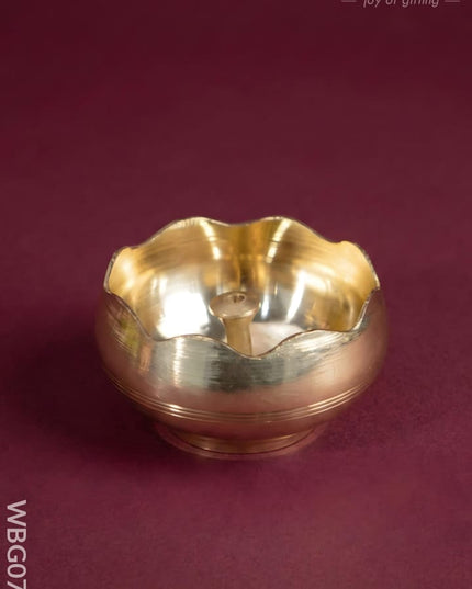 Brass Diya 2 inch - WBG0767 - Brass Diya RG