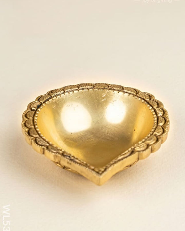Brass Diya - 3 inch - WL5301 - Brass Diya