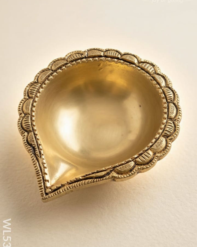 Brass Diya - 3 inch - WL5301 - Brass Diya