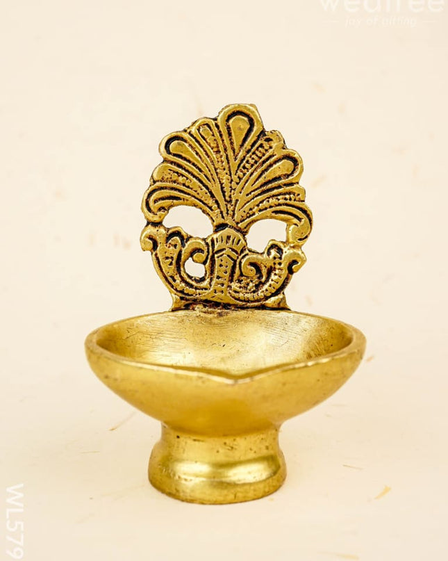 Brass Diya - 3 inch - WL5798 - Brass Diya