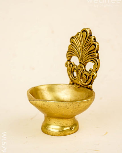 Brass Diya - 3 inch - WL5798 - Brass Diya