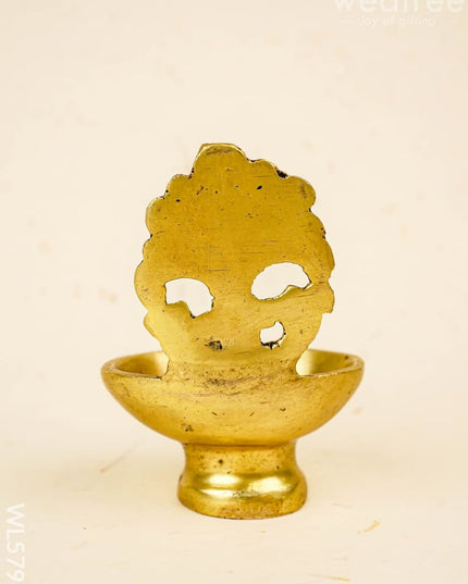 Brass Diya - 3 inch - WL5798 - Brass Diya