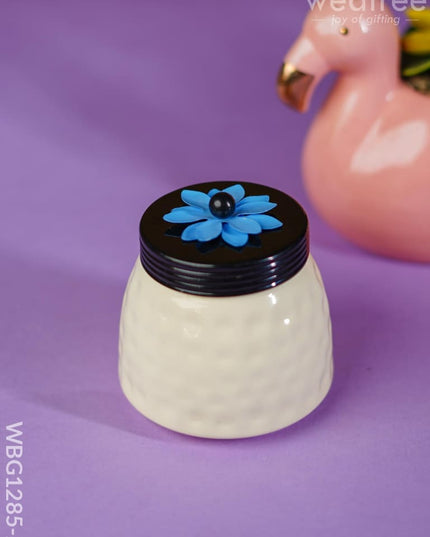 Brass Dry Fruit Jar With Solid Colours - Wbg1285 Box
