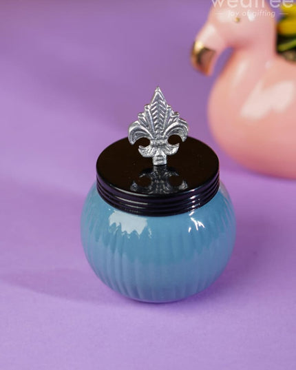 Brass Dry Fruit Jar With Solid Colours - Wbg1285 Box