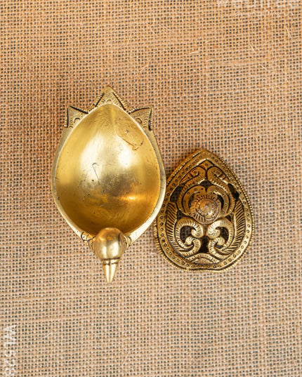 Brass Duck Shape Dhoop Dani - 4 inch - WL5280 - Brass Diya