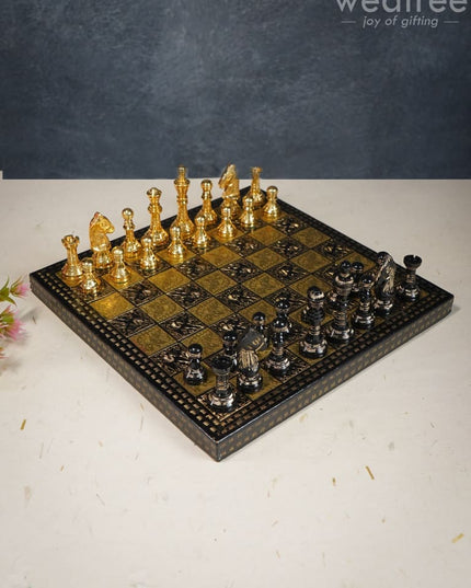 Brass Finish Chess Board - 10X10 Wl2817 Utility