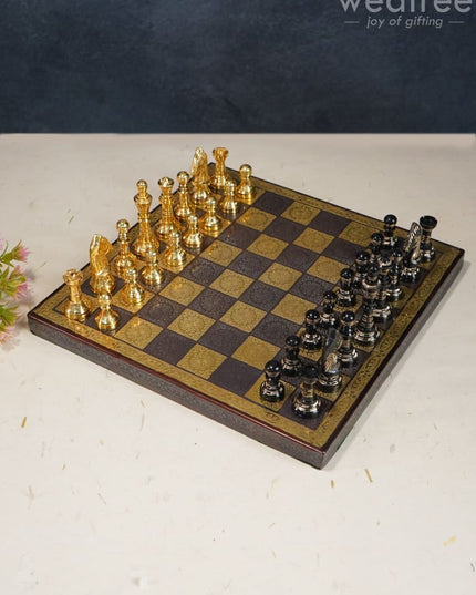 Brass Finish Chess Board - 10X10 Wl2817 Utility