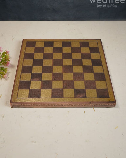 Brass Finish Chess Board - 10X10 Wl2817 Utility