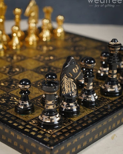 Brass Finish Chess Board - 10X10 Wl2817 Utility