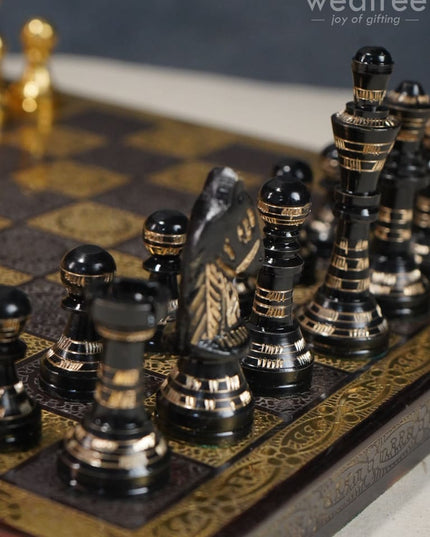 Brass Finish Chess Board - 10X10 Wl2817 Utility