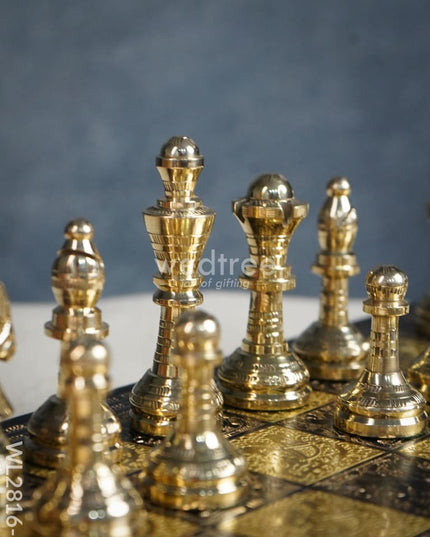 Brass Finish Chess Board - 12X12 Wl2816 Utility