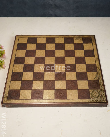 Brass Finish Chess Board - 12X12 Wl2816 Utility