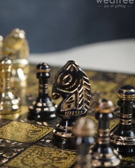 Brass Finish Chess Board - 12X12 Wl2816 Utility