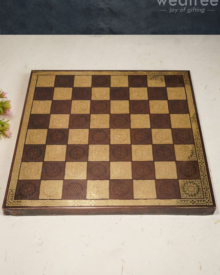 Brass Finish Chess Board - 12X12 Wl2816 Utility