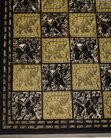 Brass Finish Chess Board - 12X12 Wl2816 Utility