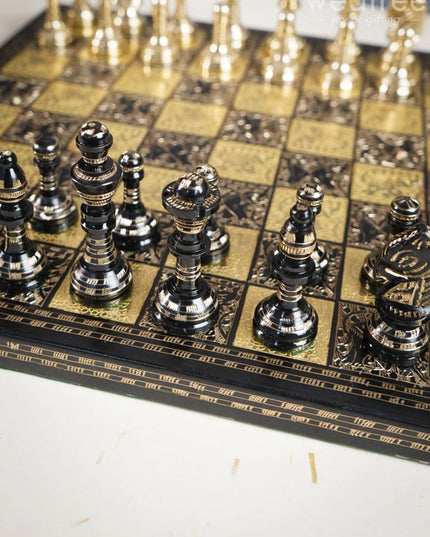Brass Finish Chess Board - 12X12 Wl2816 Utility
