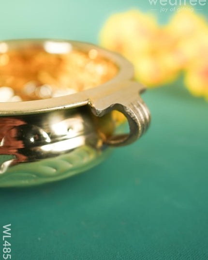 Brass Flower Urli - 5 inch - WL4854 Brass Urli