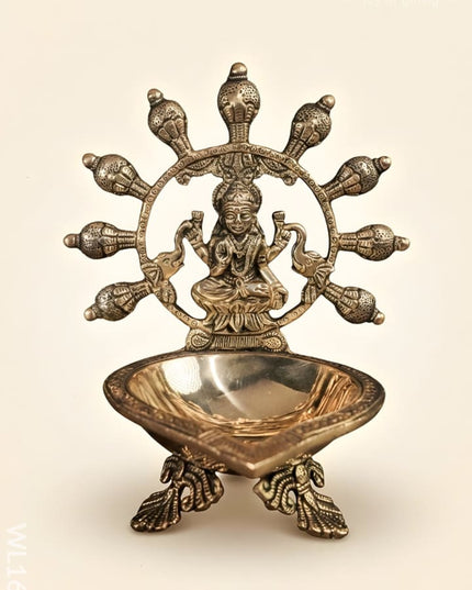 Brass Gajalakshmi Diya - WL1642 - Brass Diya