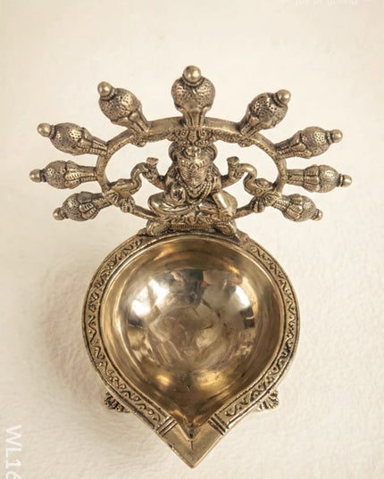 Brass Gajalakshmi Diya - WL1642 - Brass Diya