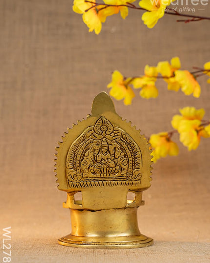 Brass Gajalakshmi Diya - WL2782 - Brass Diya