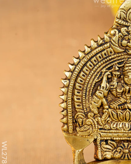 Brass Gajalakshmi Diya - WL2782 - Brass Diya