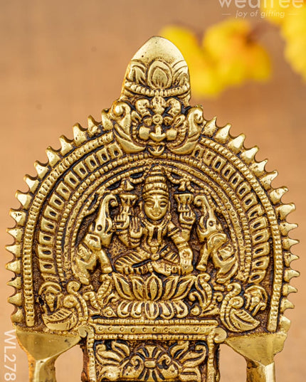 Brass Gajalakshmi Diya - WL2782 - Brass Diya