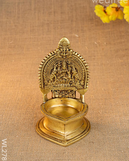 Brass Gajalakshmi Diya - WL2782 - Brass Diya