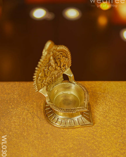 Gajalakshmi Kamakshi Diya - Wl0309 Brass