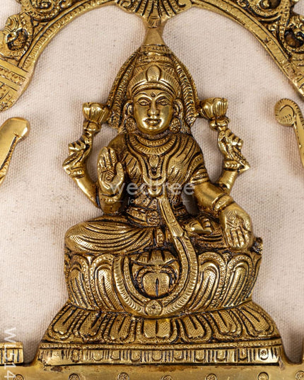 Brass Gajalakshmi with Elephant Wall Hanging - 11 inch - WL5144 Brass Wall Hanging