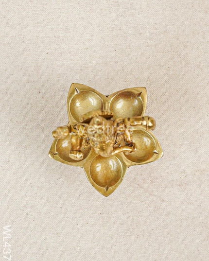 Brass Ganesha 5 Face Diya - Wl4370