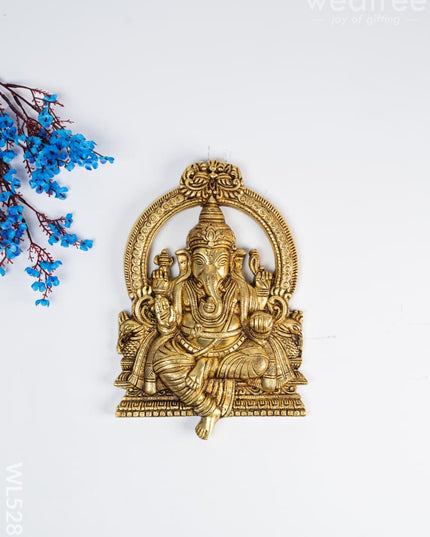 Brass Ganesha Idol - 11 inch - WL5282 - Brass Figurines