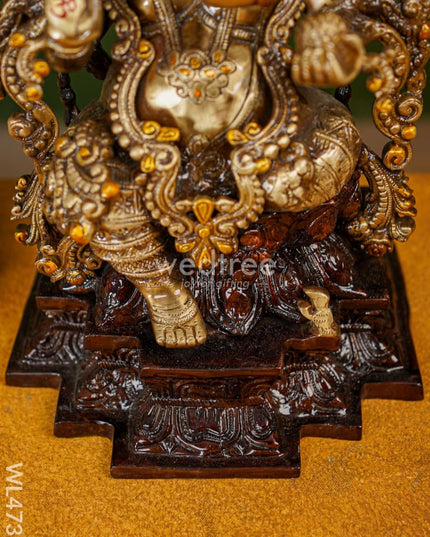 Brass Ganesha Idol - 17 Inch Wl4735 Figurines
