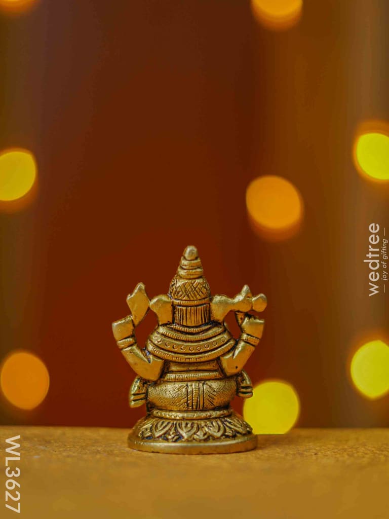 Brass Ganesha Idol - Wl3627 Figurines